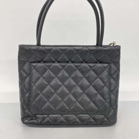 Chanel Vintage Quilted 1996 Black Caviar Leather Tote GST | eBay CHANEL Black Caviar Leather Reissue Tote Bag